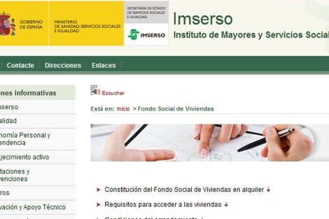 El Imserso, la nueva inmobiliaria para quienes pierden su casa