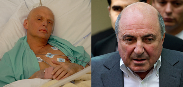 Alexander Litvinenko y Boris Berezovski.| Afp