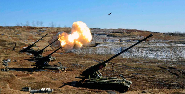 El Ejército norcoreano prueba su armamento. | Afp