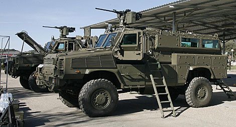 Vehículo RG-31 en la presentación que hizo Defensa en 2009. | Madero Cubero