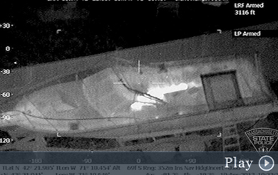 Imagen infrarroja del presunto asesino.