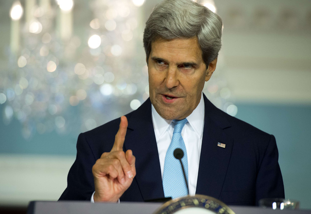 John Kerry durante su intervención.| Afp