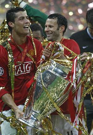 Ronaldo Million on Cristiano Ronaldo And Ryan Giggs With The Champions League Trophy