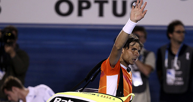 Rafael Nadal, este martes tras abandonar el Abierto de Australia. | AP