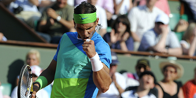 Rafa Nadal, durante el encuentro de semifinales ante Melzer. | Afp
