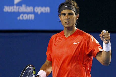 Nadal celebra su victoria ante Cilic. | Foto: Reuters