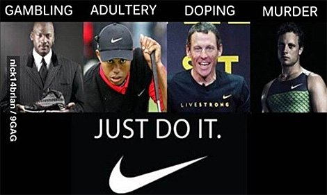 Publicidad negativa de Nike en la redes sociales.