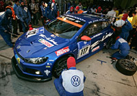 El VW Scirocco GT24 de Carlos Sainz.