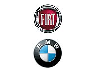 logotipos Fiat y BMW