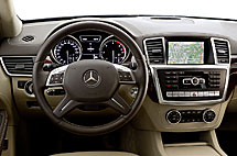 Al volante del Mercedes ML Al volante del Mercedes ML