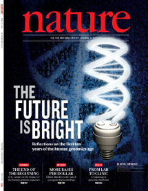 La portada del último número de la revista científica 'Nature'