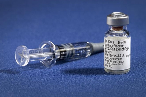 Un vial de la vacuna de la viruela.| CDC