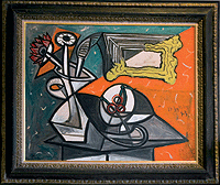 «Bodegón con flores y frutero», 1943. Óleo sobre lienzo, 81 x 100 cm. Precio: 2.000.000€.