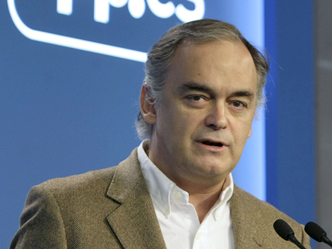 Esteban González Pons, en una rueda de prensa este jueves. | Efe