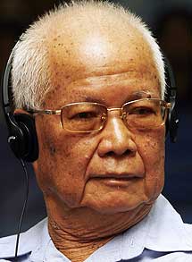 Khieu Samphan, el jefe de Estado del régimen del Jemer.| afp
